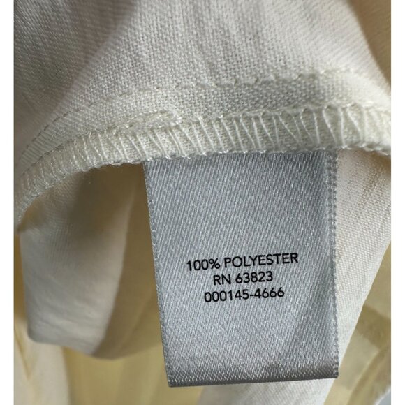 CJ Banks Women's Top Plus Size 3X Cream Long Sleeve V-Neck Career Business New - Picture 6 of 7